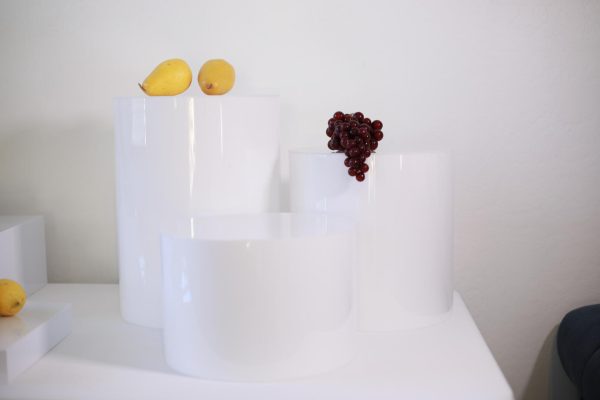 White Acrylic Riser Set
